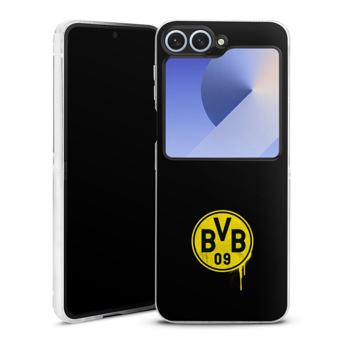 Galaxy Z Flip 6 Handy Hard Case Schutzhülle transparent Smartphone Handy Hülle Bvb Official Licensed Product Borussia Dortmund Hard Case