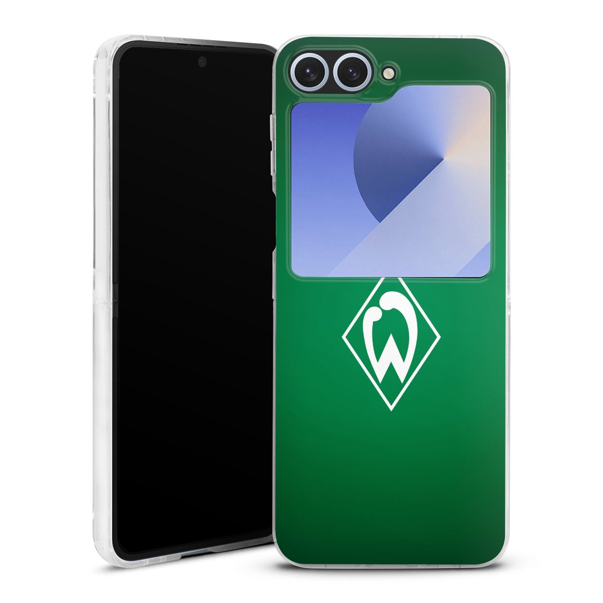 Galaxy Z Flip 6 Handy Hard Case Schutzhülle transparent Smartphone Handy Hülle Merchandise Sv Werder Bremen Logo Hard Case