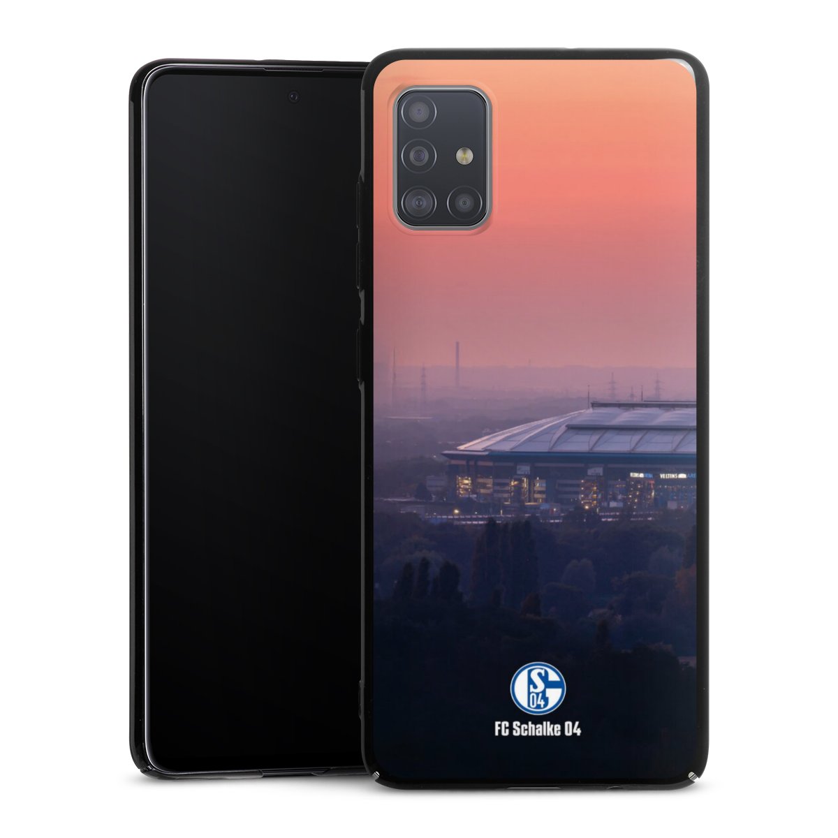 Galaxy A51 Handy Hard Case Schutzhülle schwarz Smartphone Backcover Stadium Schalke 04 Fc Schalke 04 Hard Case