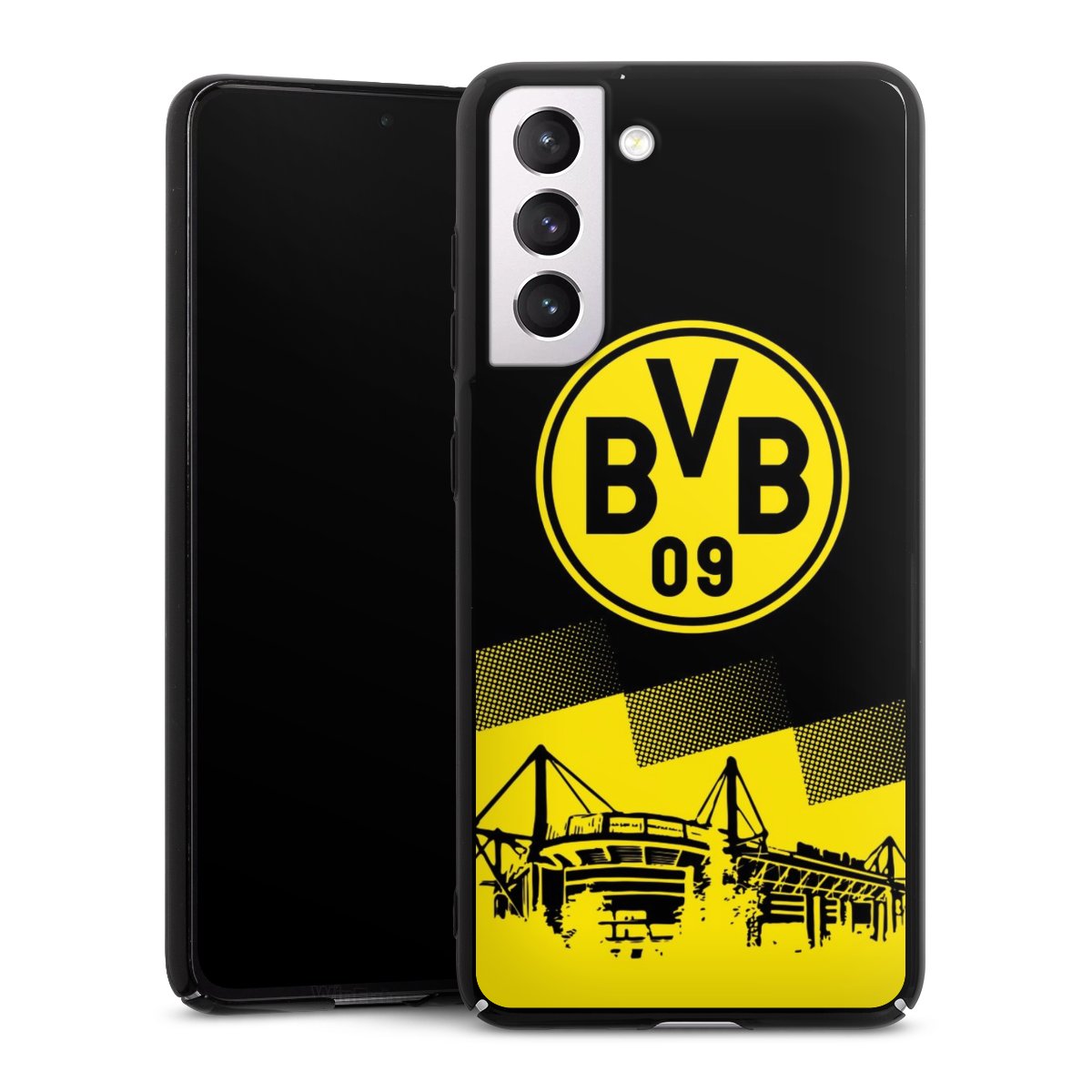 Galaxy S21 FE 5G Handy Hard Case Schutzhülle schwarz Smartphone Backcover Bvb Stadium Borussia Dortmund Hard Case