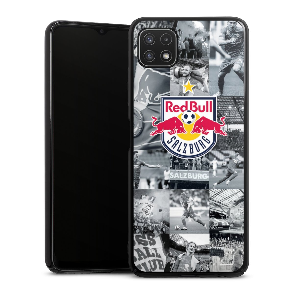 Galaxy A22 5G Handy Hard Case Schutzhülle schwarz Smartphone Backcover Salzburg Fc Red Bull Salzburg Red Bull Hard Case
