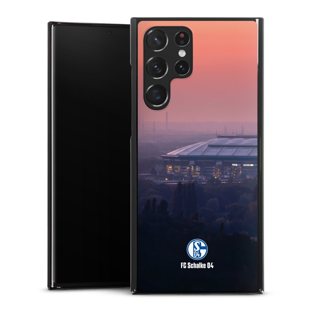 Galaxy S22 Ultra Handy Hard Case Schutzhülle schwarz Smartphone Backcover Fc Schalke 04 Stadium Schalke 04 Hard Case