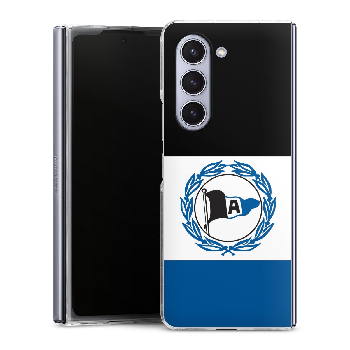 Galaxy Z Fold 5 Handy Hard Case Schutzhülle transparent Smartphone Handy Hülle Arminen Arminia Bielefeld Official Licensed Product Hard Case