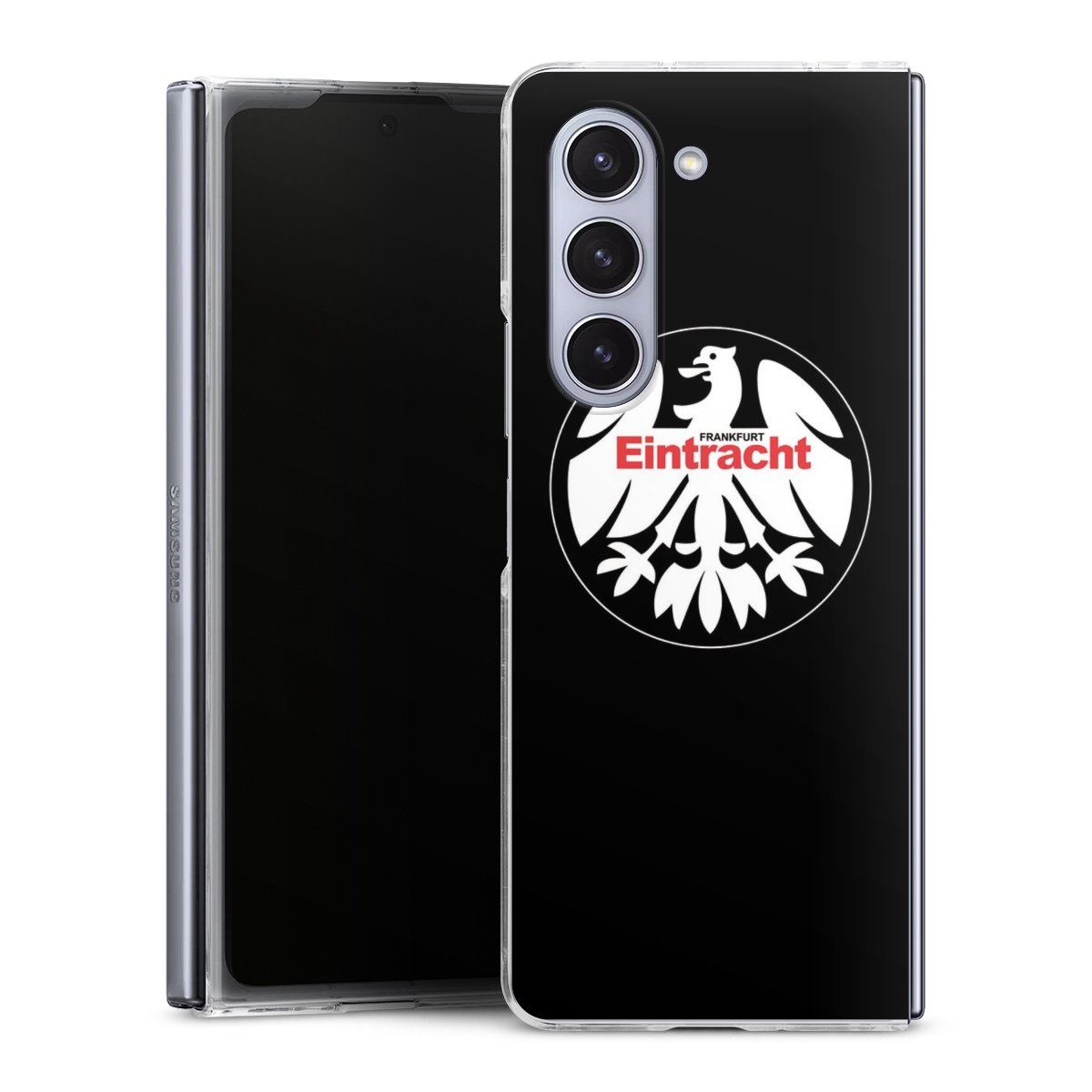 Galaxy Z Fold 5 Handy Hard Case Schutzhülle transparent Smartphone Handy Hülle Official Licensed Product Sge Eintracht Frankfurt Hard Case