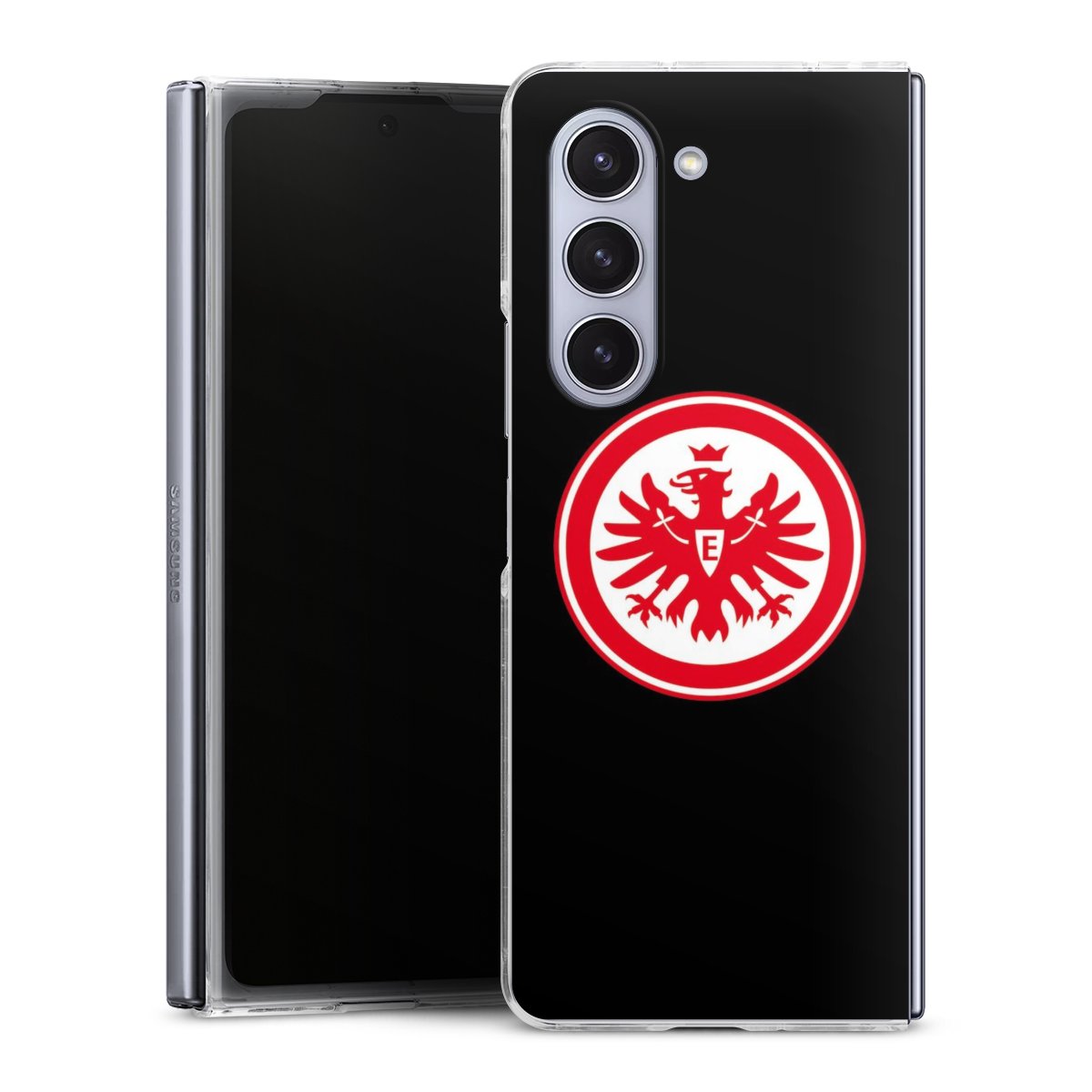 Galaxy Z Fold 5 Handy Hard Case Schutzhülle transparent Smartphone Handy Hülle Eagle Eintracht Frankfurt Sge Hard Case