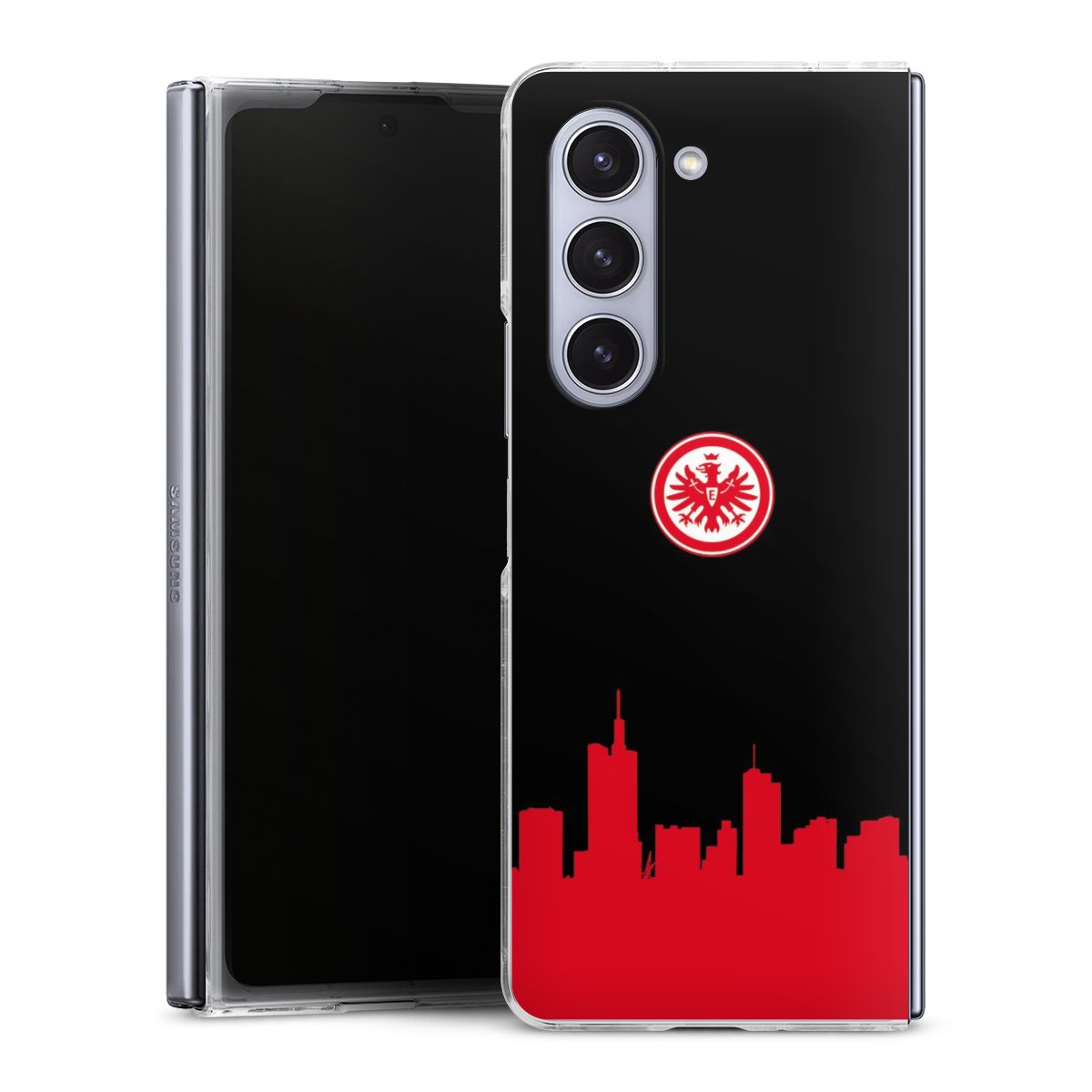 Galaxy Z Fold 5 Handy Hard Case Schutzhülle transparent Smartphone Handy Hülle Skyline Sge Eintracht Frankfurt Hard Case