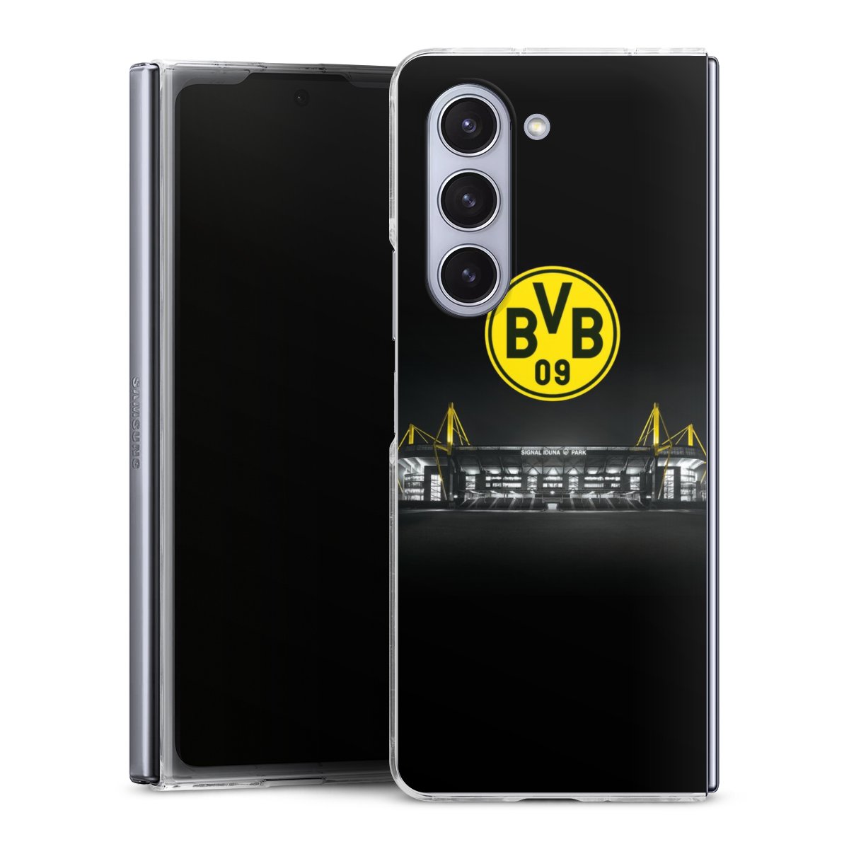 Galaxy Z Fold 5 Handy Hard Case Schutzhülle transparent Smartphone Handy Hülle Borussia Dortmund Bvb Stadium Hard Case
