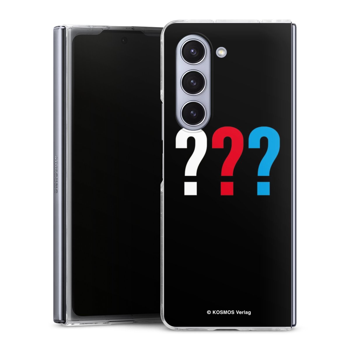 Galaxy Z Fold 5 Handy Hard Case Schutzhülle transparent Smartphone Handy Hülle Die Drei ??? Logo Official Licensed Product Hard Case