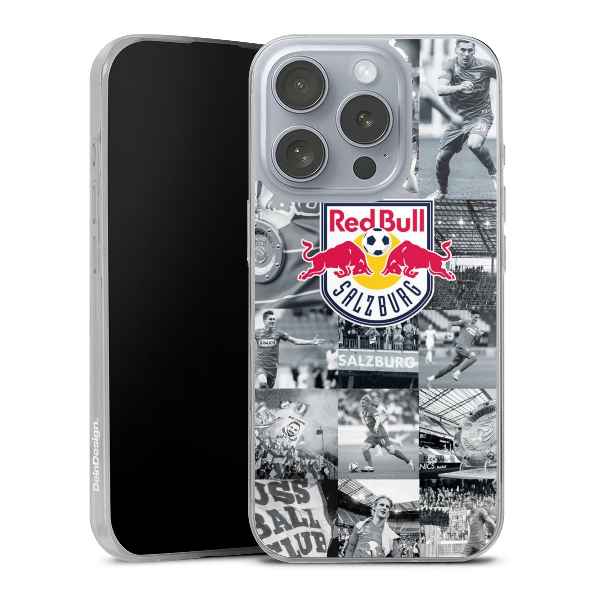 iPhone 16 Pro Handy Slim Case Silikon Handyhülle transparent Hülle extra dünn Salzburg Fc Red Bull Salzburg Red Bull Silikon Slim Case