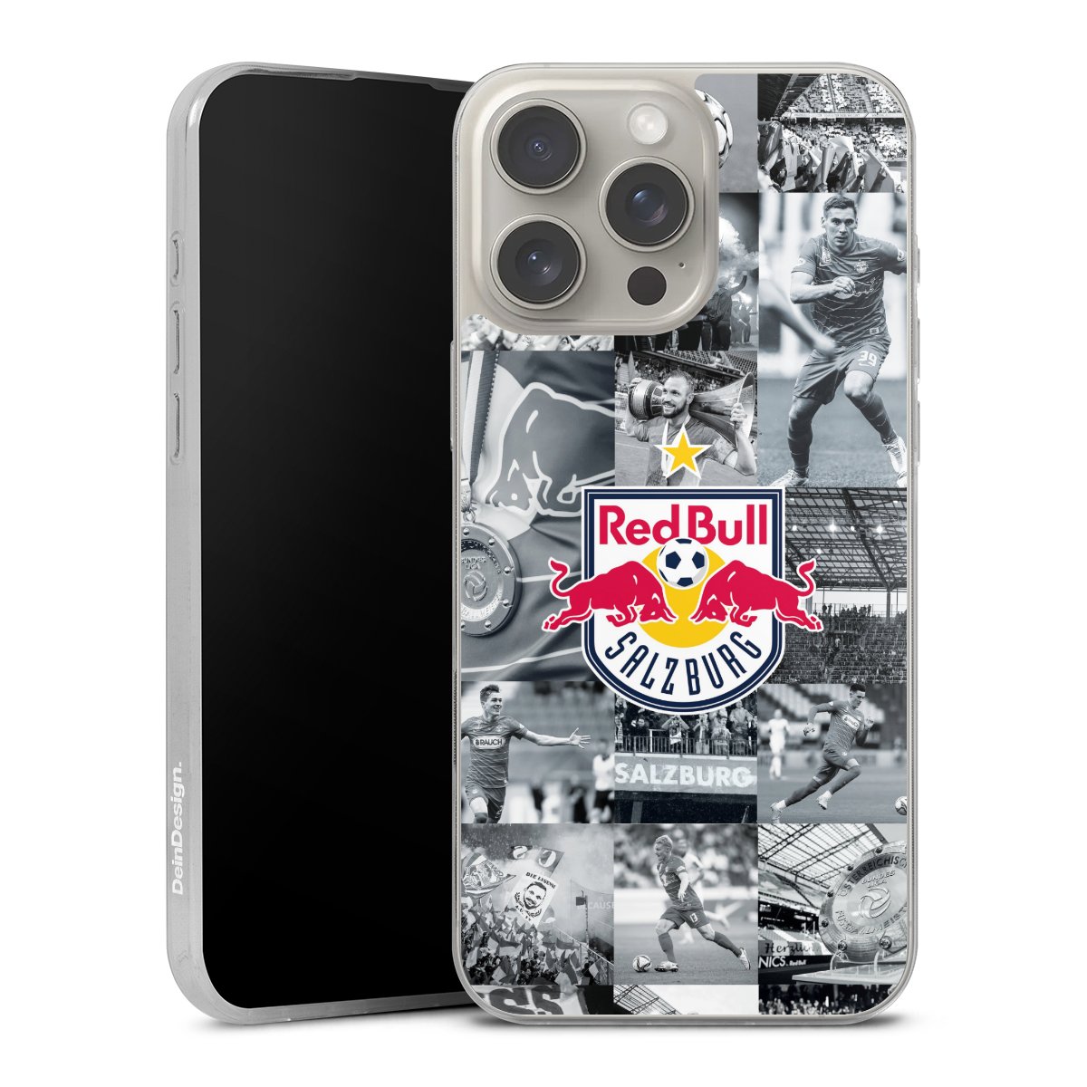 iPhone 16 Pro Max Handy Slim Case Silikon Handyhülle transparent Hülle extra dünn Salzburg Fc Red Bull Salzburg Red Bull Silikon Slim Case