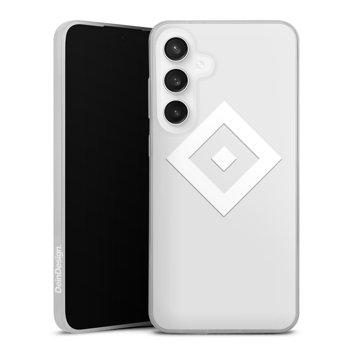 Galaxy S24 FE 5G Handy Slim Case Silikon Handyhülle transparent Hülle extra dünn Coat Of Arms Hsv Hamburger Sv Silikon Slim Case