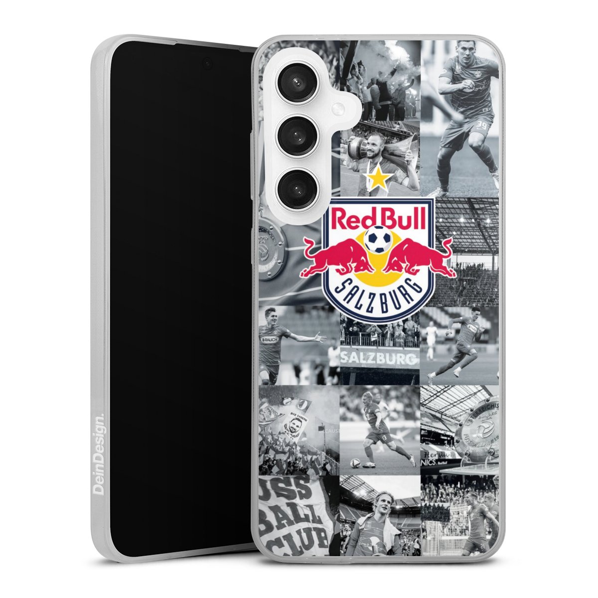 Galaxy S24 FE 5G Handy Slim Case Silikon Handyhülle transparent Hülle extra dünn Salzburg Fc Red Bull Salzburg Red Bull Silikon Slim Case