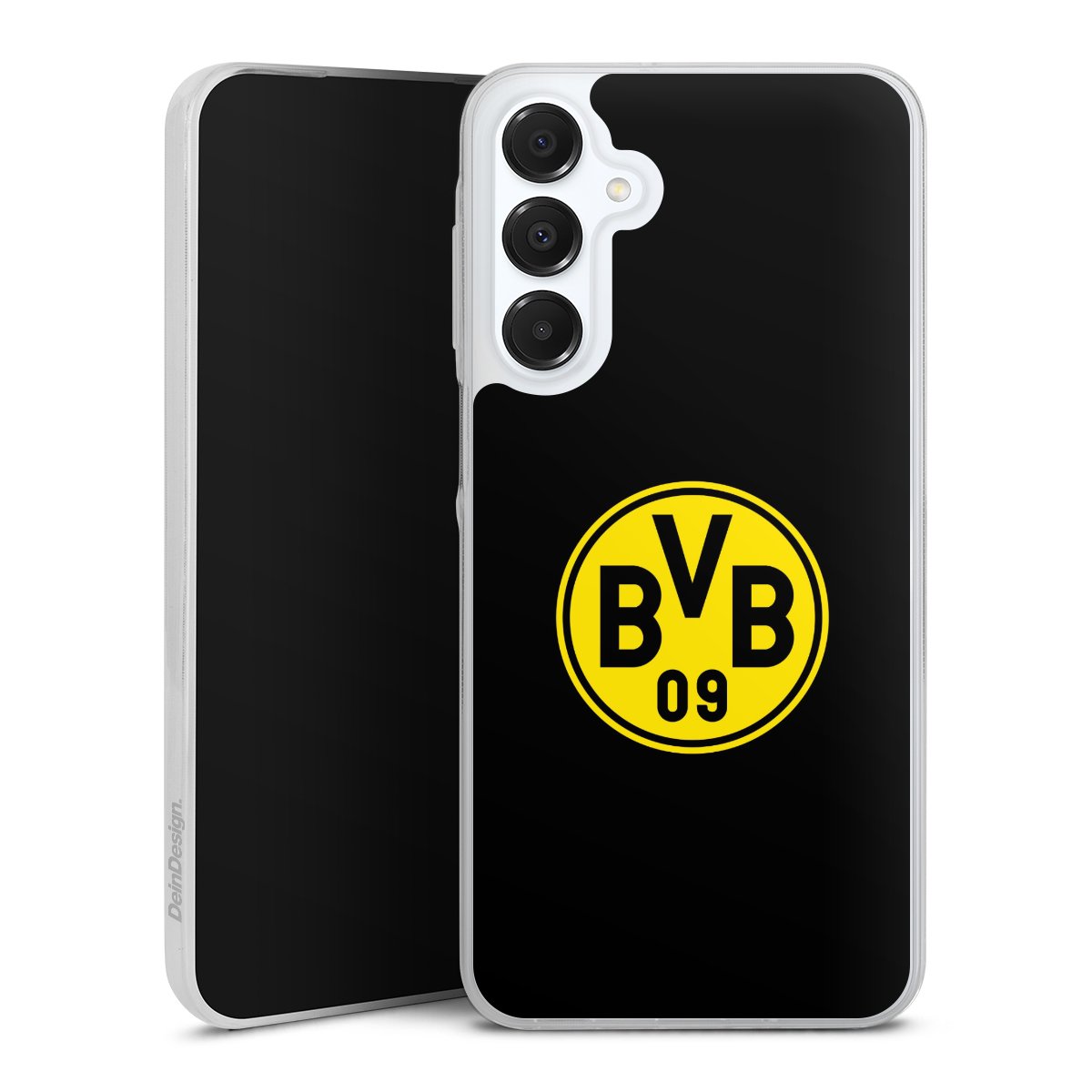 Galaxy A16 5G Handy Slim Case Silikon Handyhülle transparent Hülle extra dünn Bvb Borussia Dortmund Logo Silikon Slim Case