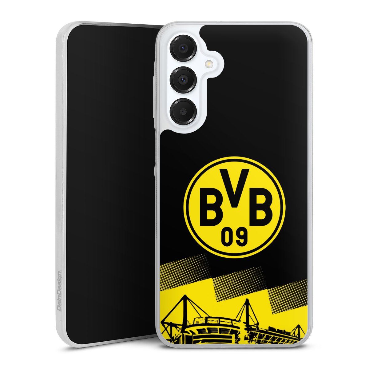 Galaxy A16 5G Handy Slim Case Silikon Handyhülle transparent Hülle extra dünn Stadium Borussia Dortmund Bvb Silikon Slim Case