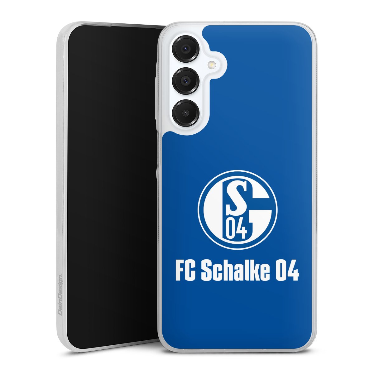 Galaxy A16 5G Handy Slim Case Silikon Handyhülle transparent Hülle extra dünn Logo Official Licensed Product Fc Schalke 04 Silikon Slim Case