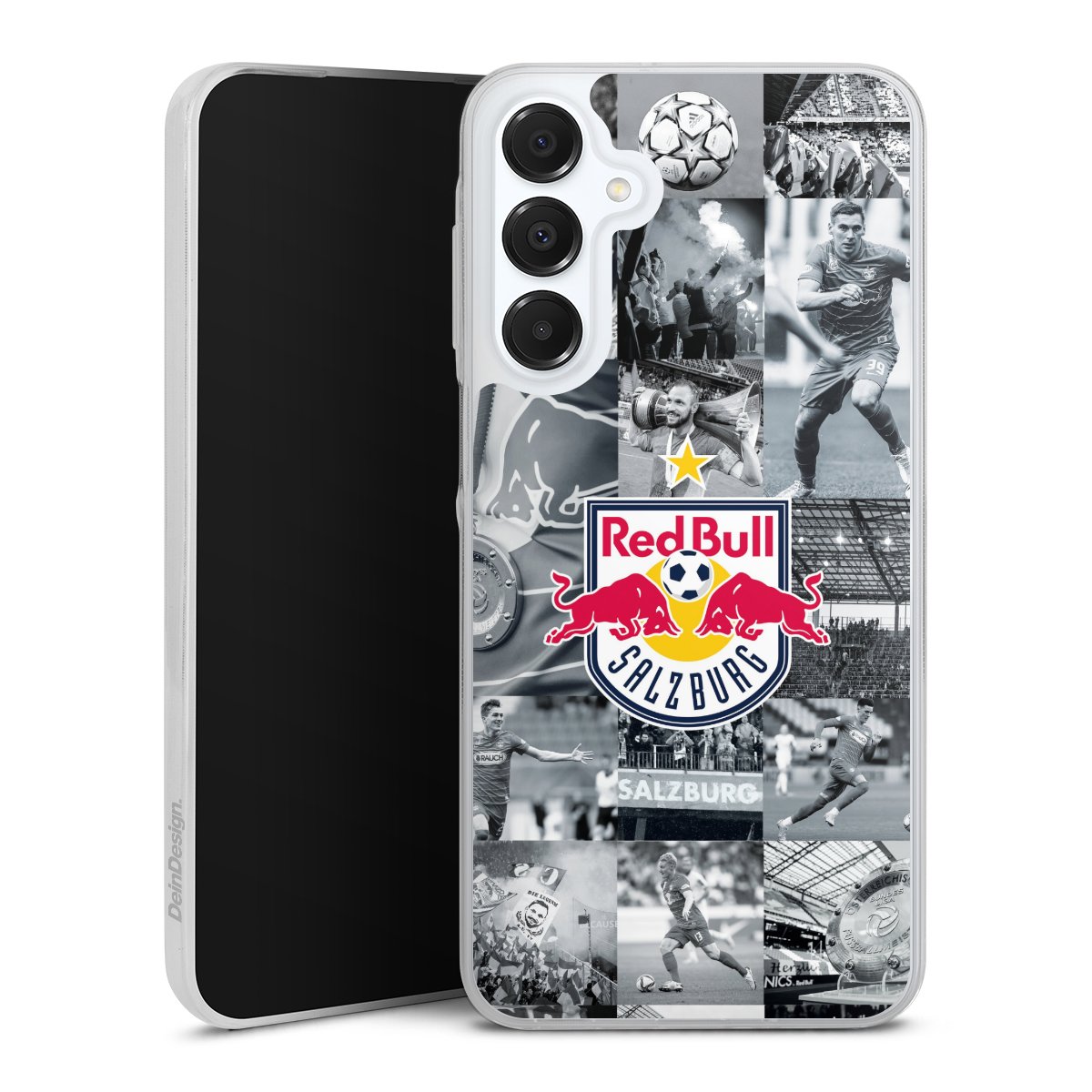Galaxy A16 5G Handy Slim Case Silikon Handyhülle transparent Hülle extra dünn Salzburg Fc Red Bull Salzburg Red Bull Silikon Slim Case