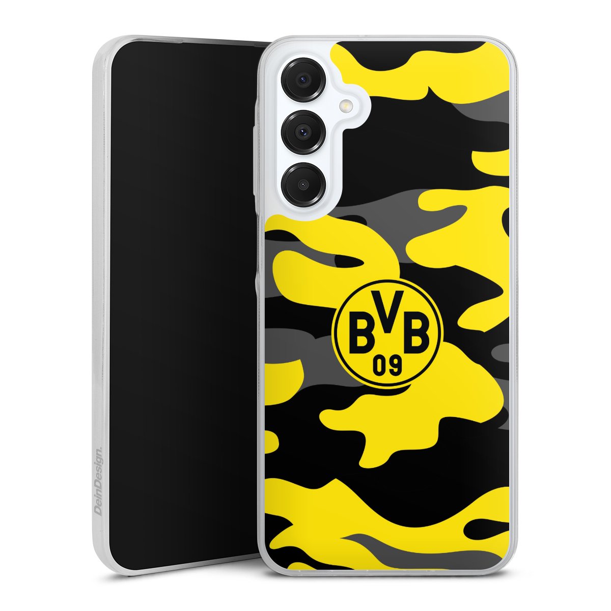 Galaxy A16 5G Handy Slim Case Silikon Handyhülle transparent Hülle extra dünn Merchandise Borussia Dortmund Bvb Silikon Slim Case