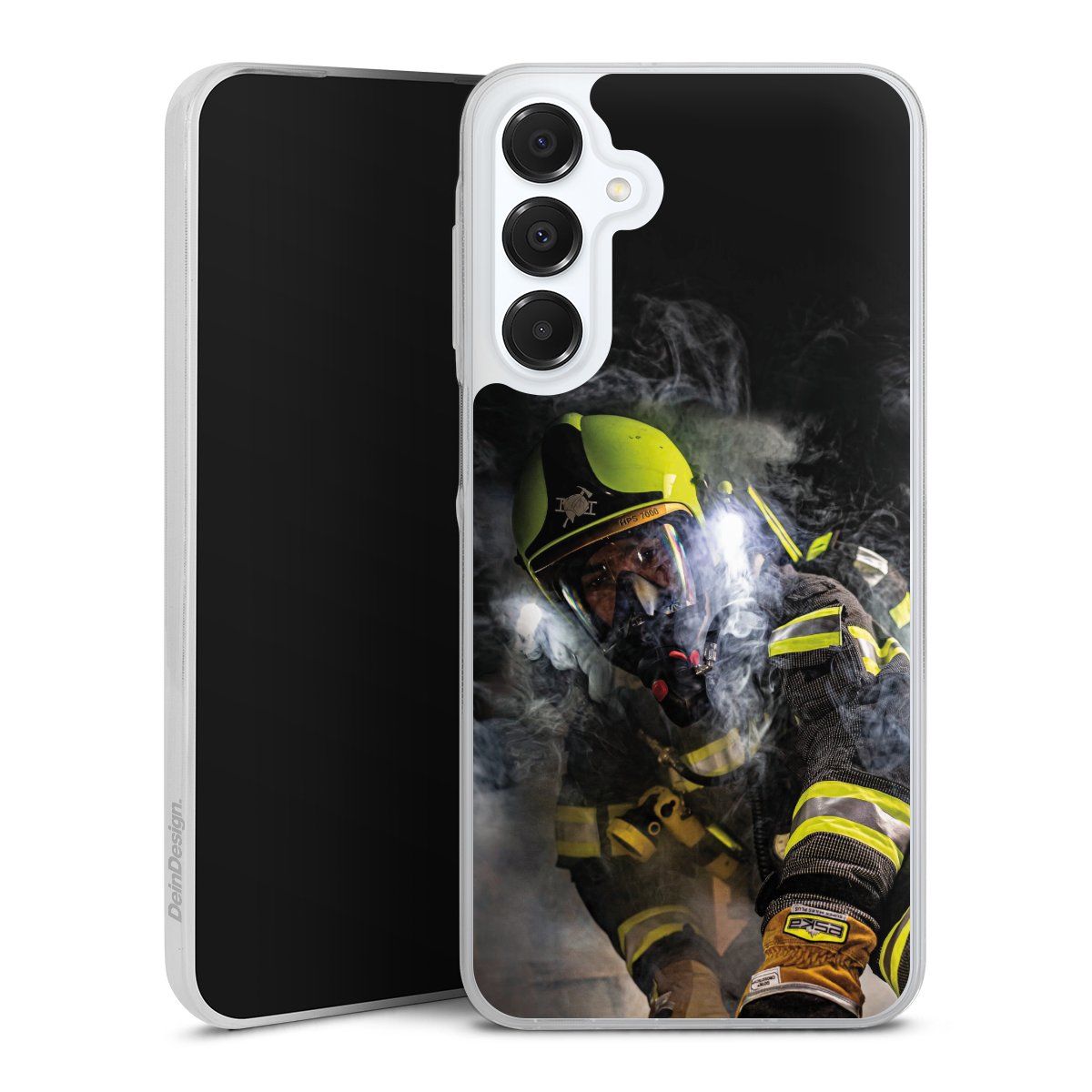 Galaxy A16 5G Handy Slim Case Silikon Handyhülle transparent Hülle extra dünn Fire Fighter Fire Fire Fighters Silikon Slim Case