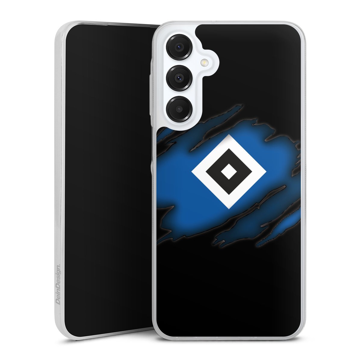 Galaxy A16 4G Handy Slim Case extra dünn Silikon Handyhülle transparent Hülle Official Licensed Product Hsv Hamburger Sv Silikon Slim Case