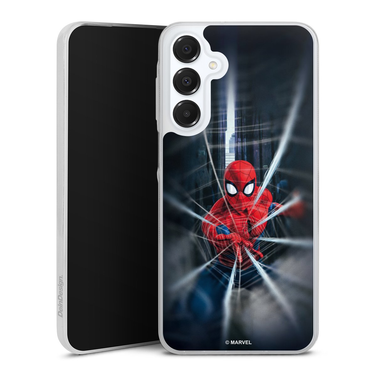 Galaxy A16 5G Handy Slim Case Silikon Handyhülle transparent Hülle extra dünn Spiderman Kinofilm Marvel Silikon Slim Case