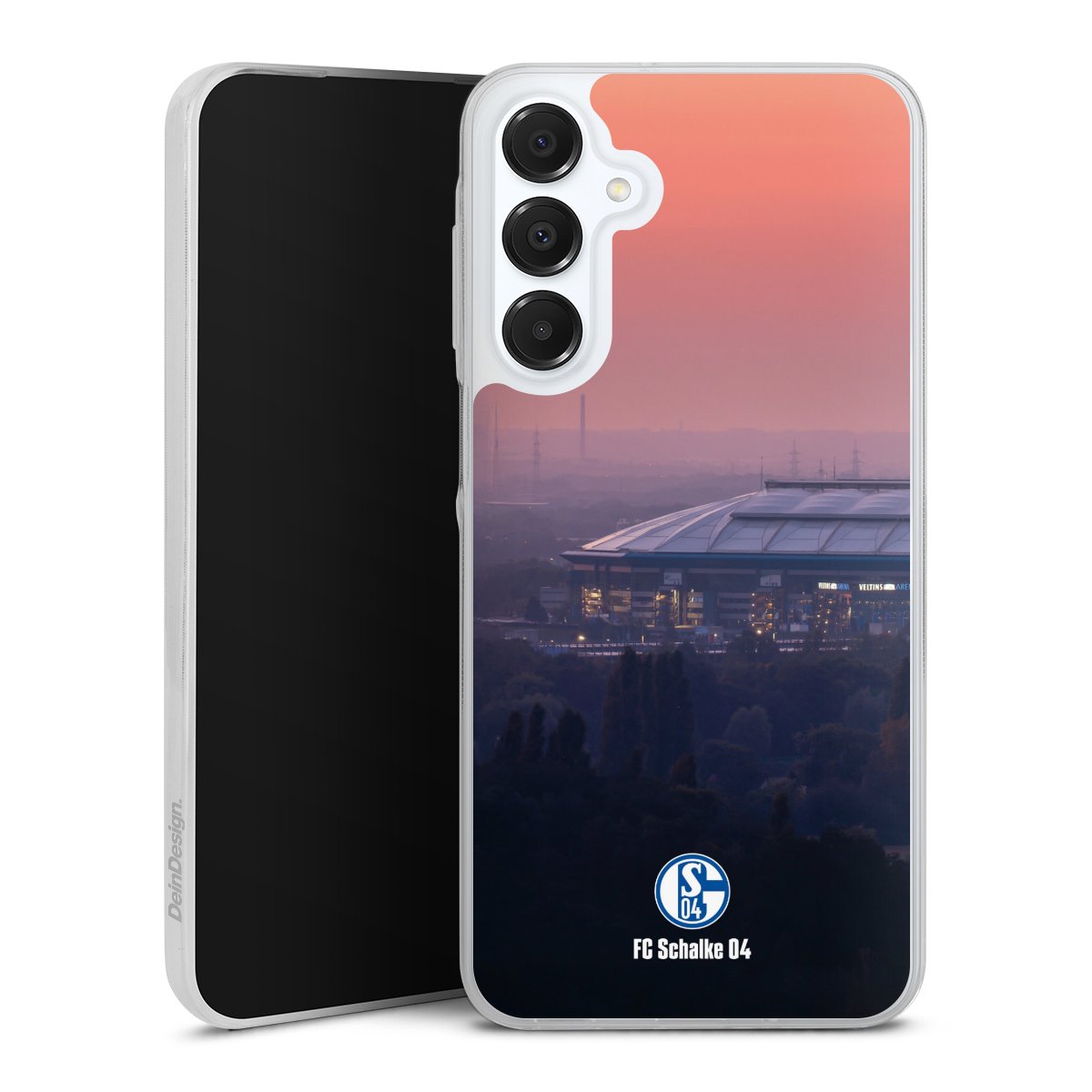 Galaxy A16 4G Handy Slim Case extra dünn Silikon Handyhülle transparent Hülle Fc Schalke 04 Stadium Schalke 04 Silikon Slim Case