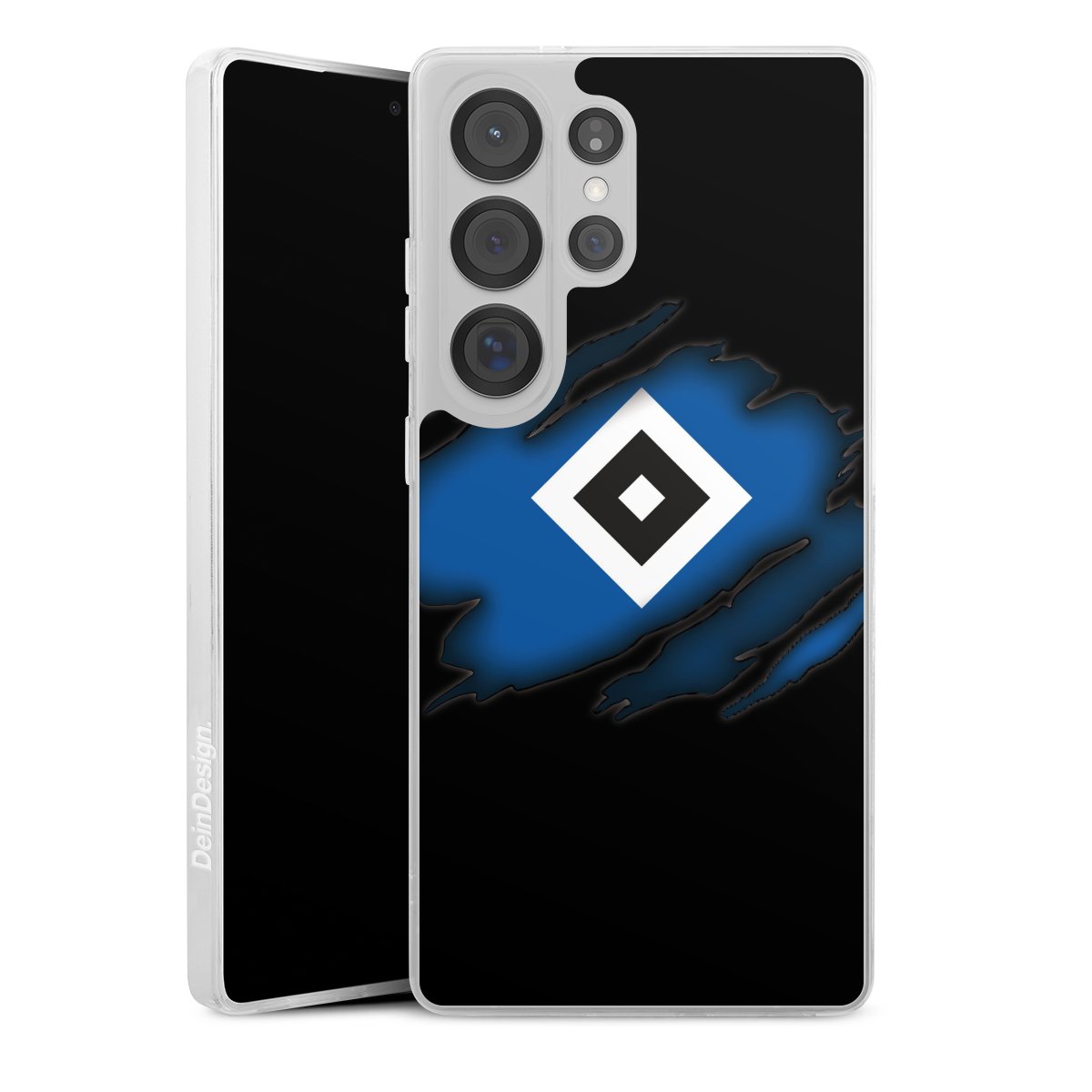 Galaxy S25 Ultra Handy Slim Case extra dünn Silikon Handyhülle transparent Hülle Official Licensed Product Hsv Hamburger Sv Silikon Slim Case