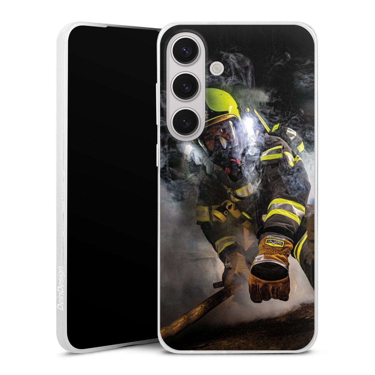 Galaxy S25+ Handy Slim Case extra dünn Silikon Handyhülle transparent Hülle Fire Fighter Fire Fire Fighters Silikon Slim Case
