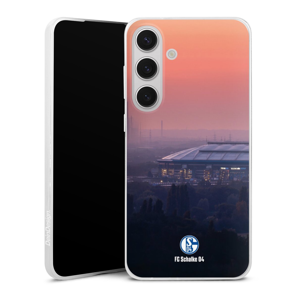 Galaxy S25+  Handy Slim Case Silikon Handyhülle transparent Hülle extra dünn Stadium Schalke 04 Fc Schalke 04 Silikon Slim Case