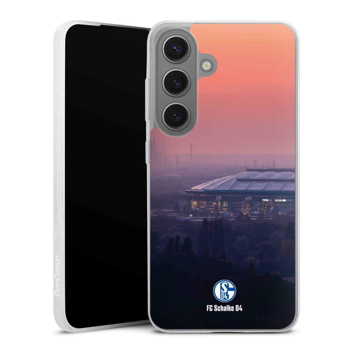 Galaxy S25 Handy Slim Case extra dünn Silikon Handyhülle transparent Hülle Fc Schalke 04 Stadium Schalke 04 Silikon Slim Case