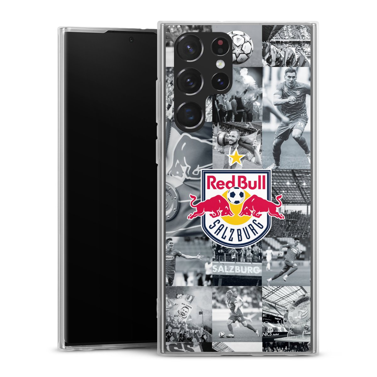 Galaxy S22 Ultra Handy Slim Case Silikon Handyhülle transparent Hülle extra dünn Salzburg Fc Red Bull Salzburg Red Bull Silikon Slim Case