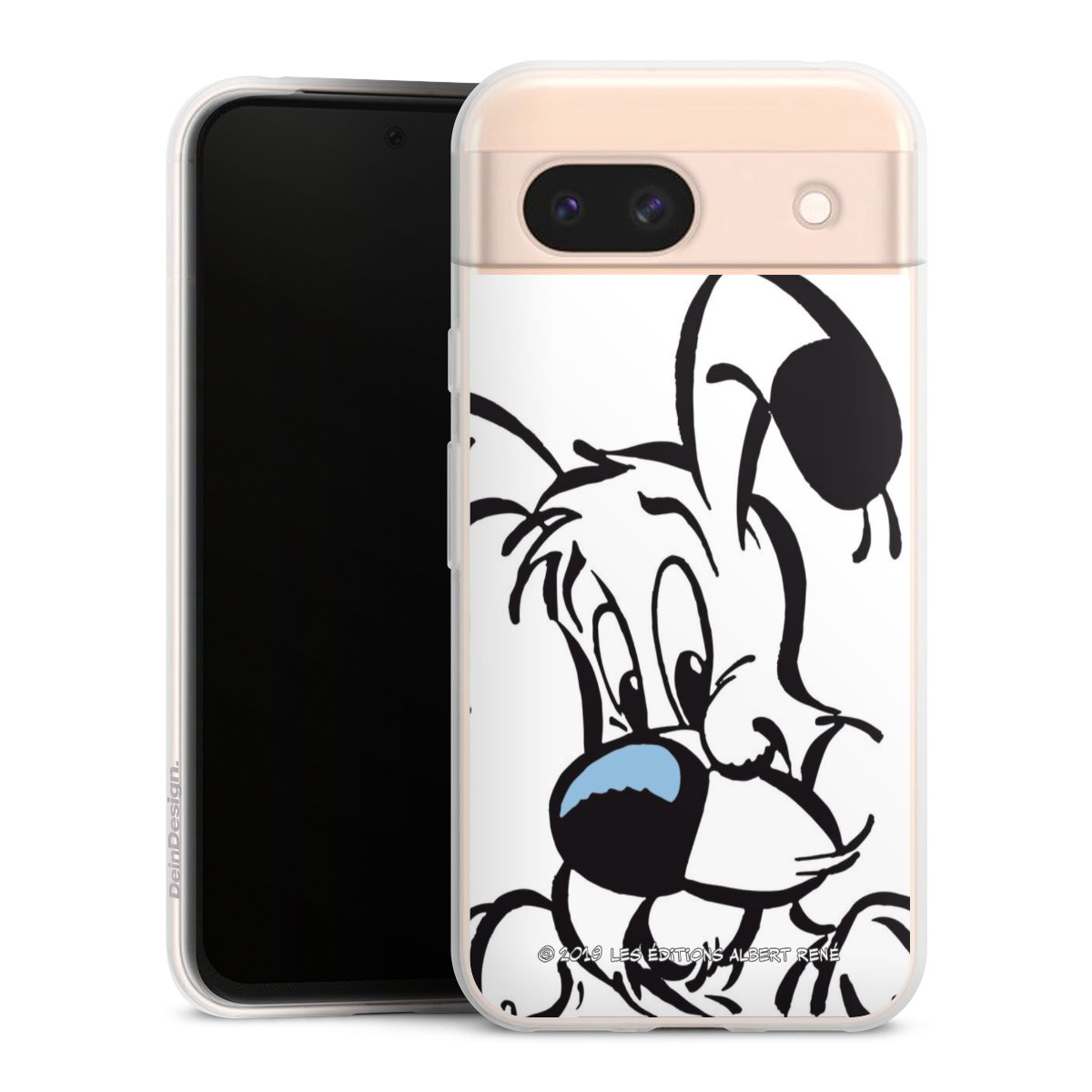 Google Pixel 8a Handy Slim Case Silikon Handyhülle transparent Hülle extra dünn Official Licensed Product Comic Idefix Silikon Slim Case