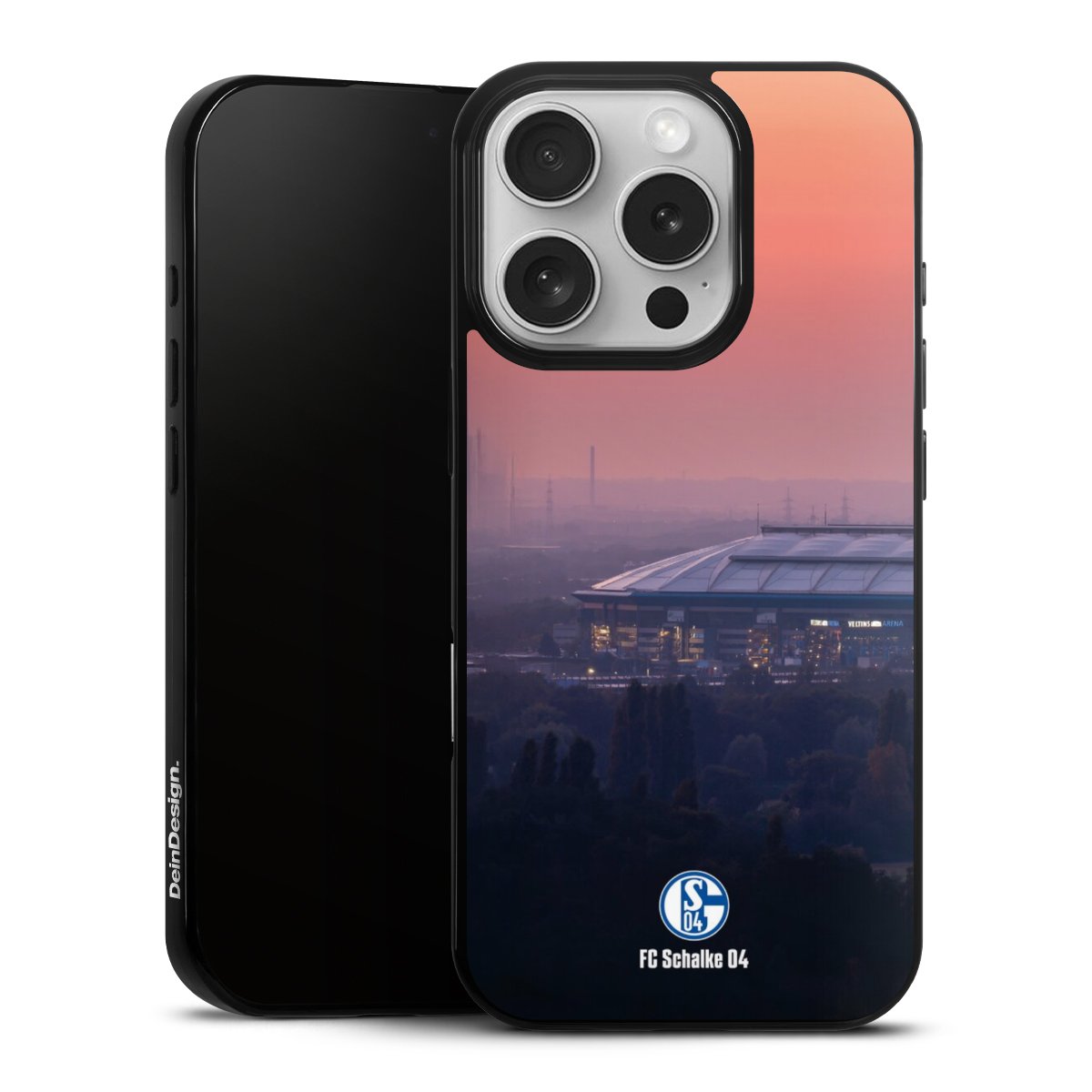 iPhone 16 Pro Handy Slim Case extra dünn Silikon Handyhülle schwarz Hülle Schalke 04 Fc Schalke 04 Stadium Silikon Slim Case