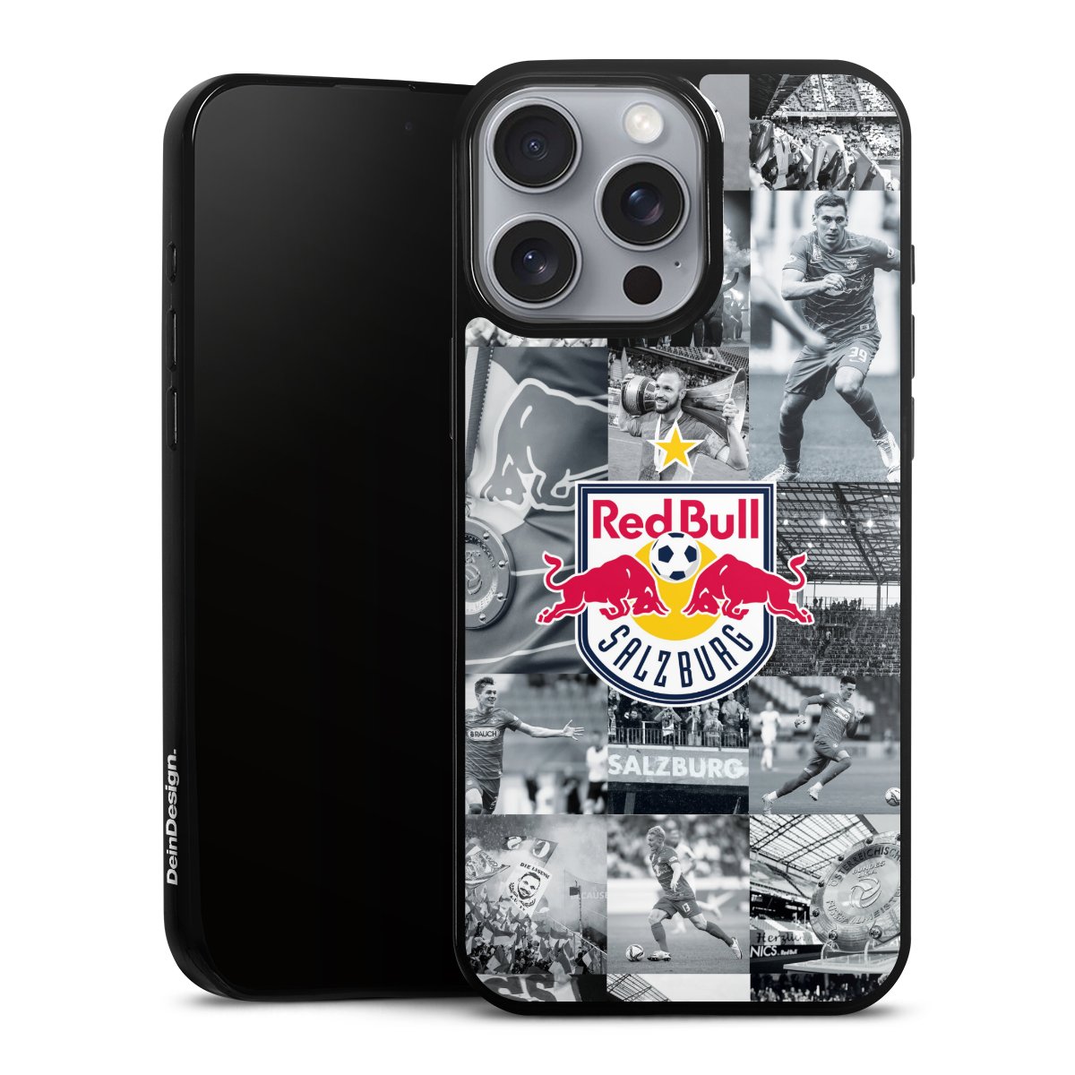 iPhone 16 Pro Max Handy Slim Case extra dünn Silikon Handyhülle schwarz Hülle Fc Red Bull Salzburg Salzburg Red Bull Silikon Slim Case