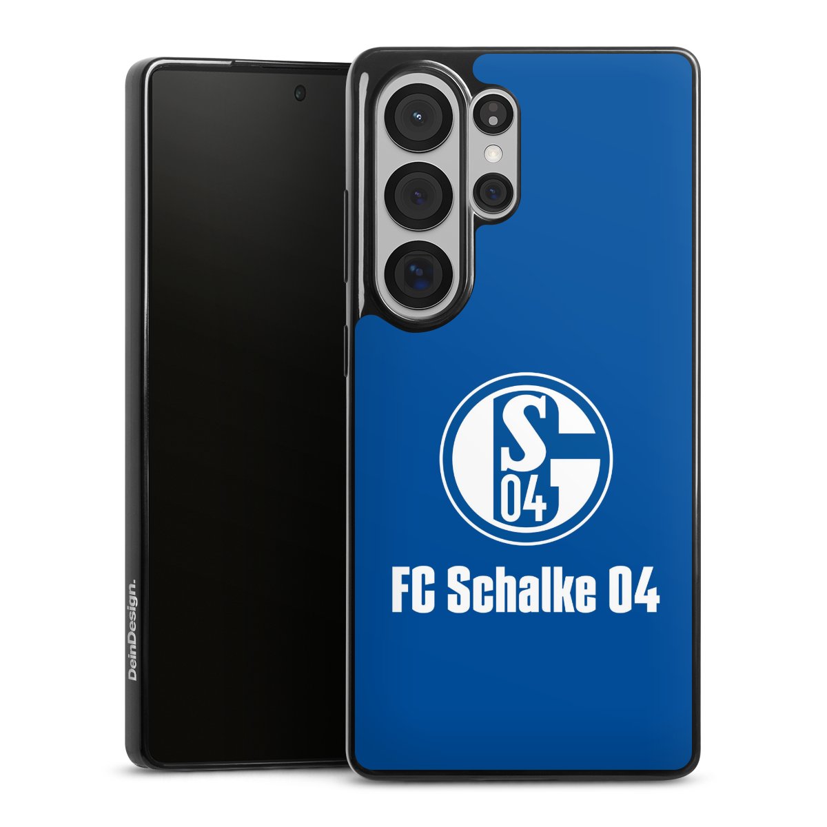 Galaxy S25 Ultra Handy Slim Case extra dünn Silikon Handyhülle schwarz Hülle Logo Official Licensed Product Fc Schalke 04 Silikon Slim Case
