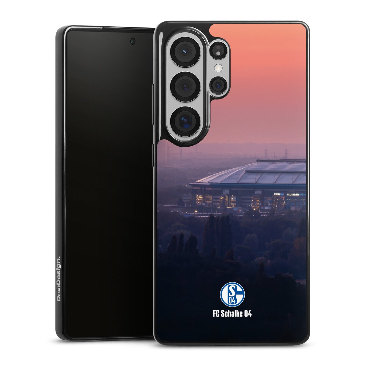 Galaxy S25 Ultra Handy Slim Case extra dünn Silikon Handyhülle schwarz Hülle Fc Schalke 04 Stadium Schalke 04 Silikon Slim Case