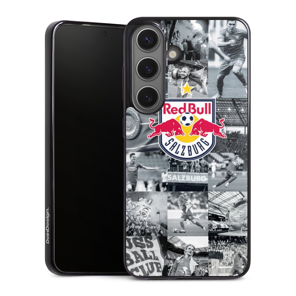 Galaxy S25 Handy Slim Case extra dünn Silikon Handyhülle schwarz Hülle Salzburg Fc Red Bull Salzburg Red Bull Silikon Slim Case
