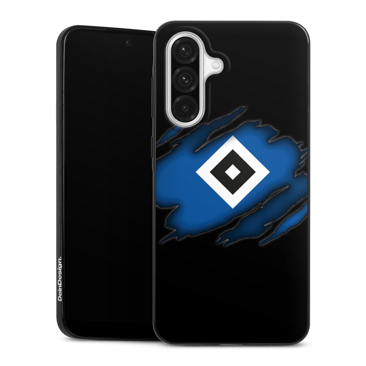 Galaxy A56 5G Handy Slim Case extra dünn Silikon Handyhülle schwarz Hülle Official Licensed Product Hsv Hamburger Sv Silikon Slim Case