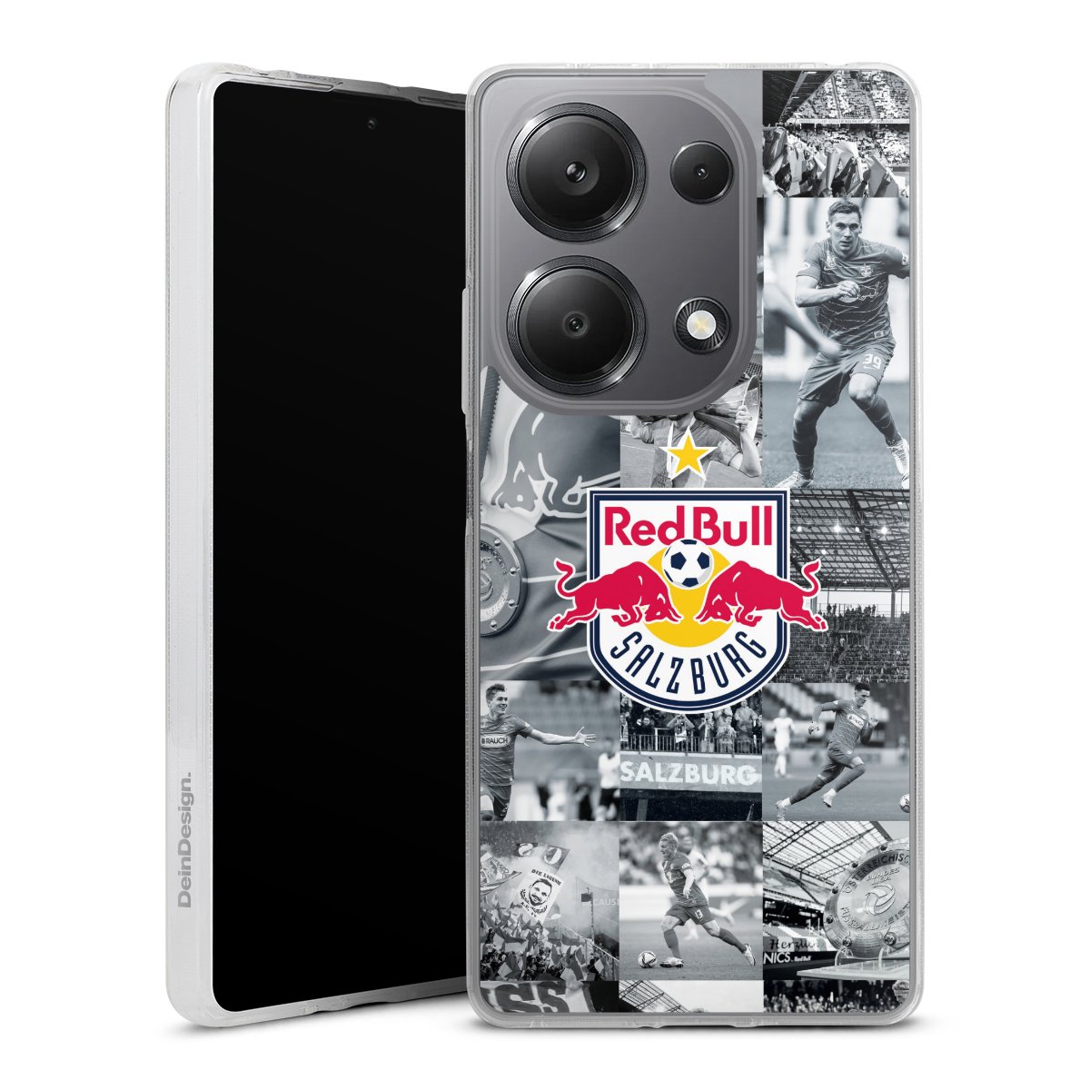 Xiaomi Redmi Note 13 Pro 4G Handy Silikon Hülle Case transparent Handyhülle Fc Red Bull Salzburg Salzburg Red Bull Silikon Case