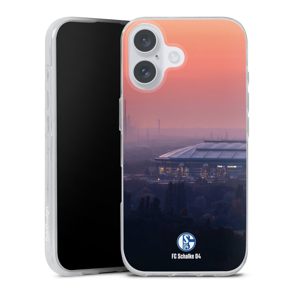 iPhone 16 Plus Handy Silikon Hülle Case transparent Handyhülle Fc Schalke 04 Stadium Schalke 04 Silikon Case