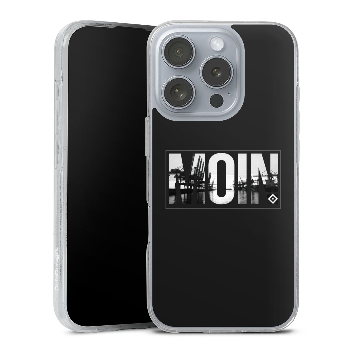 iPhone 16 Pro Handy Silikon Hülle Case transparent Handyhülle Hamburger Sv Hsv Official Licensed Product Silikon Case