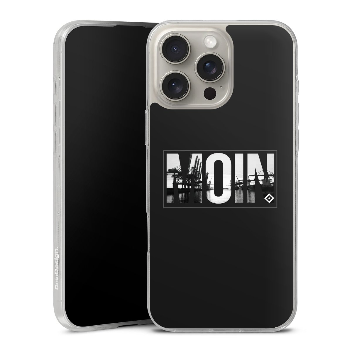 iPhone 16 Pro Max Handy Silikon Hülle Case transparent Handyhülle Hamburger Sv Hsv Official Licensed Product Silikon Case