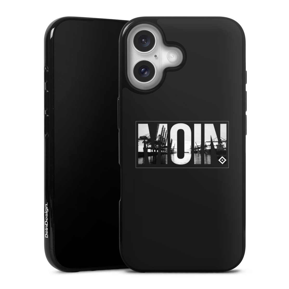 iPhone 16 Handy Silikon Hülle Case schwarz Handyhülle Hamburger Sv Hsv Official Licensed Product