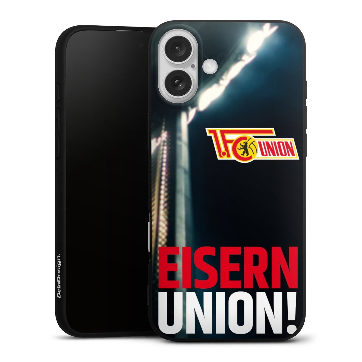 iPhone 16 Plus Handy Premium Silikon Hülle Handyhülle schwarz Case Soccer 1. Fc Union Berlin Merchandise Silikon Premium Case