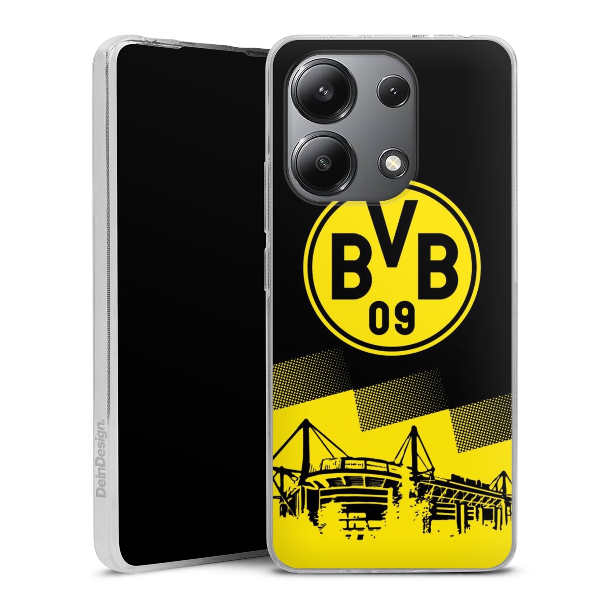 Xiaomi Redmi Note 13 4G Handy Silikon Hülle Case transparent Handyhülle Bvb Stadium Borussia Dortmund Silikon Case