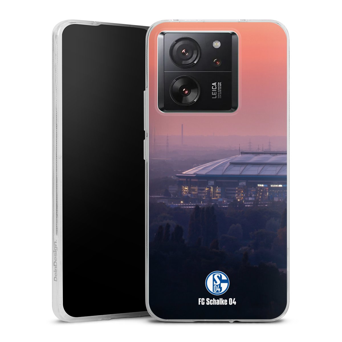 Xiaomi 13T Pro Handy Silikon Hülle Case transparent Handyhülle Schalke 04 Fc Schalke 04 Stadium Silikon Case