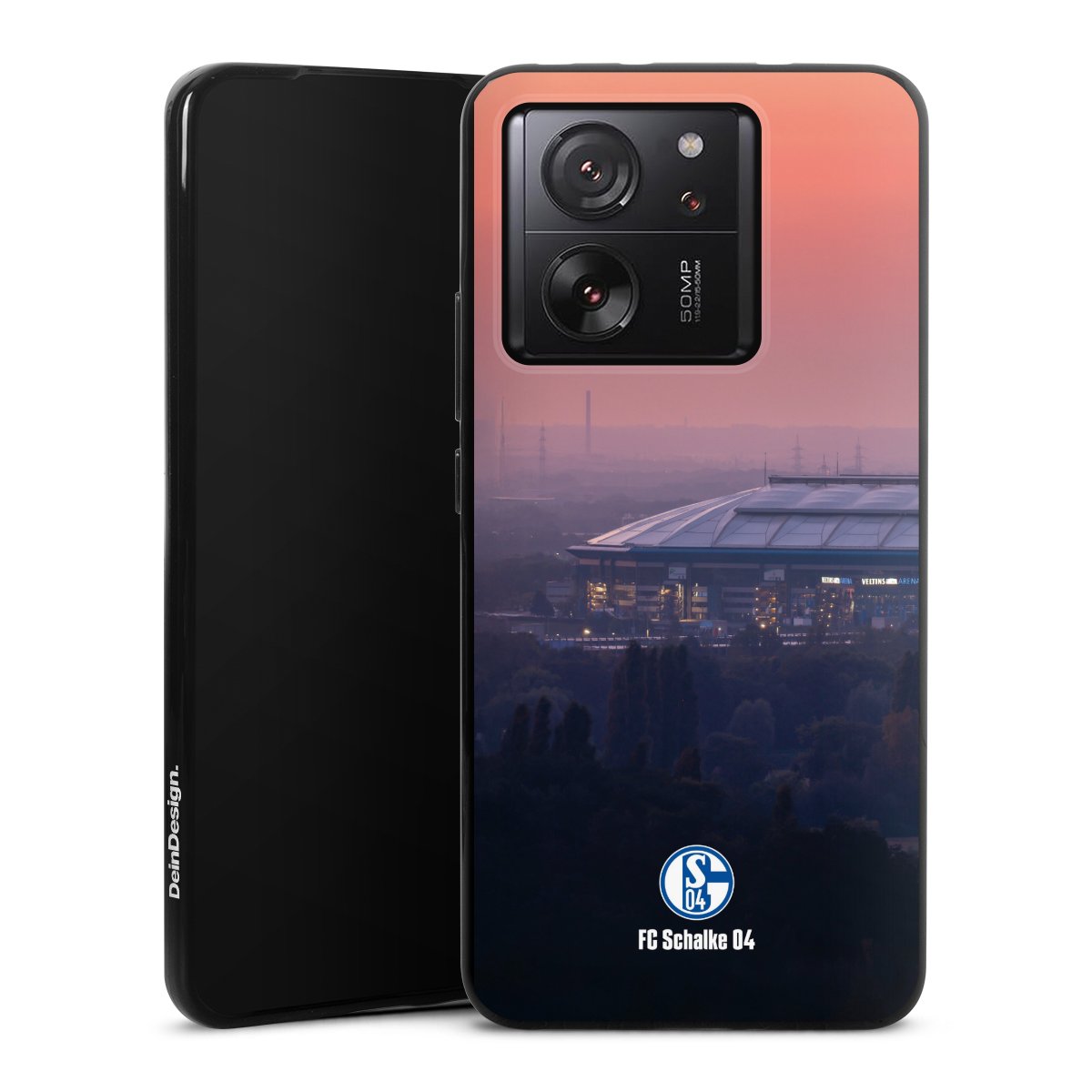Xiaomi 13T Pro Handy Silikon Hülle Case schwarz Handyhülle Schalke 04 Fc Schalke 04 Stadium