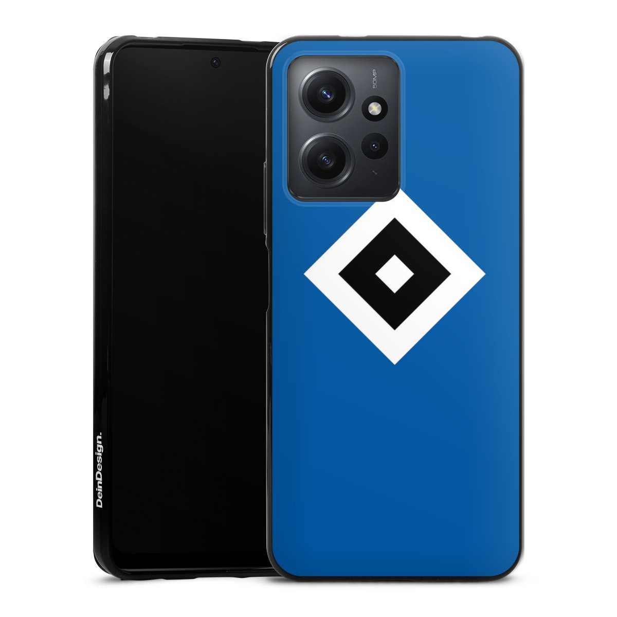 Xiaomi Redmi Note 12 4G Handy Silikon Hülle Case schwarz Handyhülle Hsv Logo Hamburger Sv
