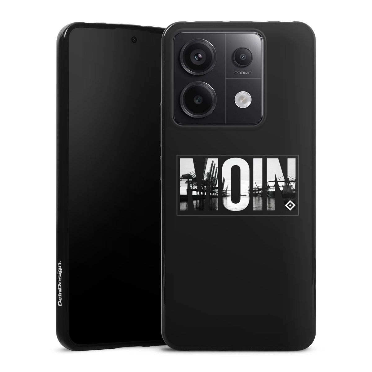 Xiaomi Redmi Note 13 Pro 5G Handy Silikon Hülle Case schwarz Handyhülle Hamburger Sv Hsv Official Licensed Product