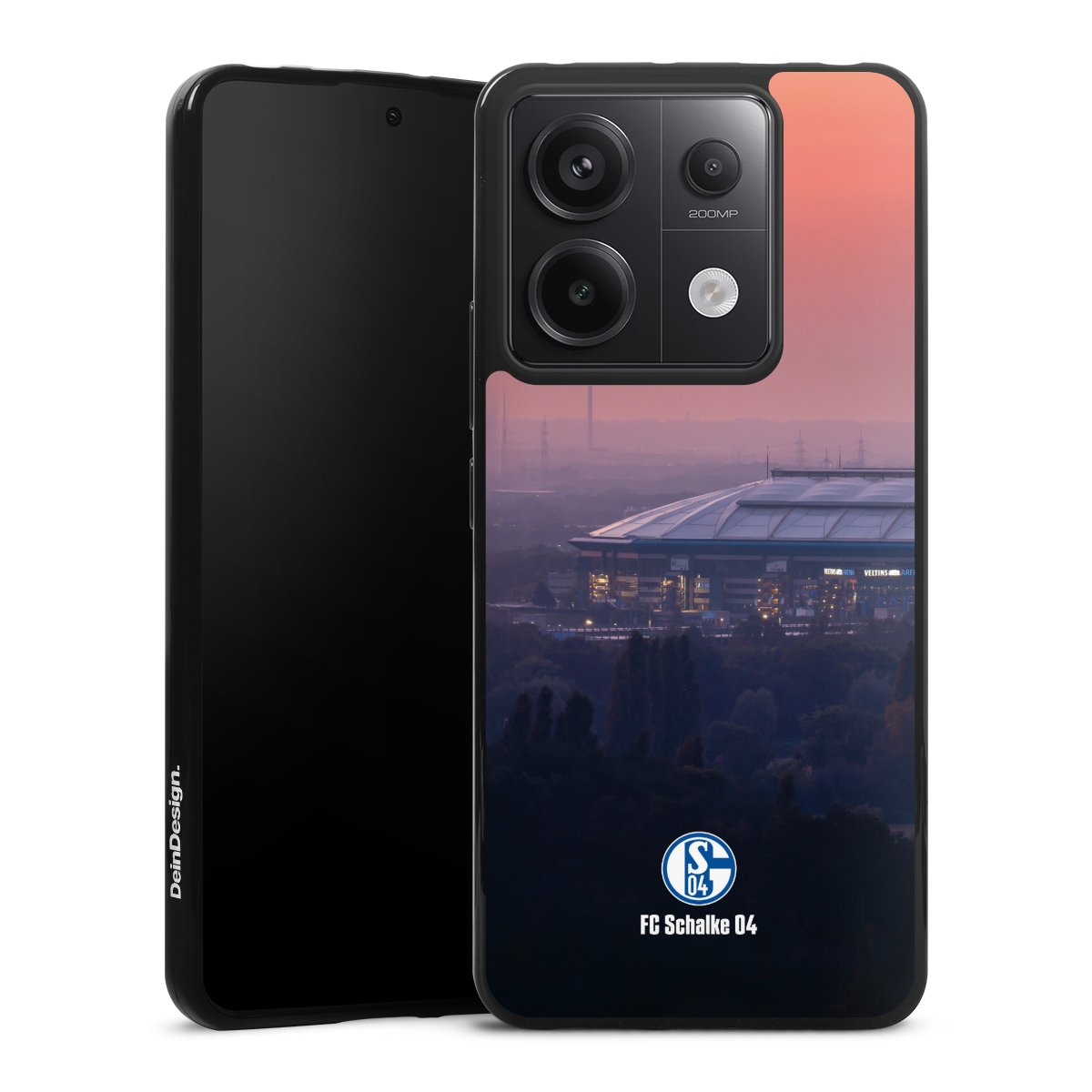 Xiaomi Redmi Note 13 Pro 5G Handy Silikon Hülle Case schwarz Handyhülle Schalke 04 Fc Schalke 04 Stadium