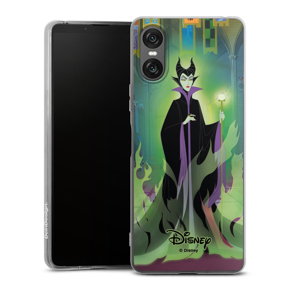 Sony Xperia 10 VI Handy Silikon Hülle Case transparent Handyhülle Maleficent Sleeping Beauty Disney Silikon Case